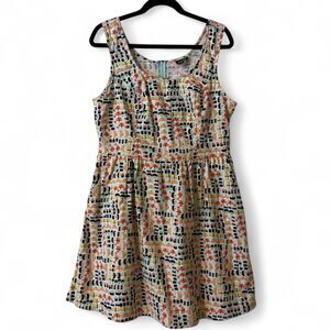 Retrolicious cotton scoop neck sushi dress w/pockets